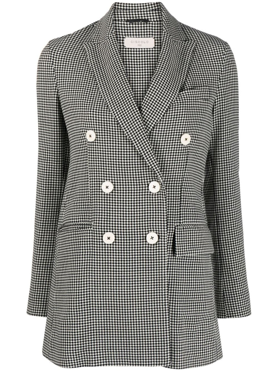 Circolo 1901 Pied de poul double-breasted jacket