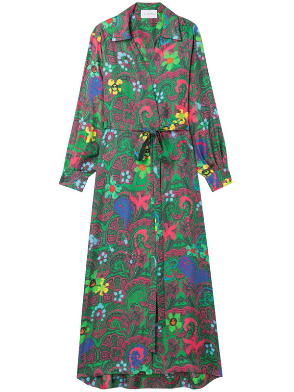 Az Factory Pre Silk dress in green