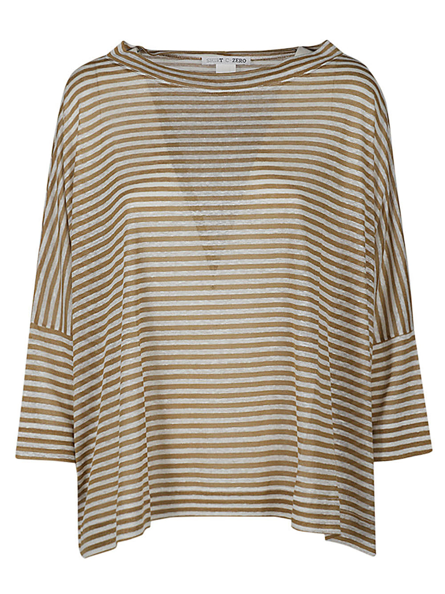 C-Zero Shirt Linen striped sweater