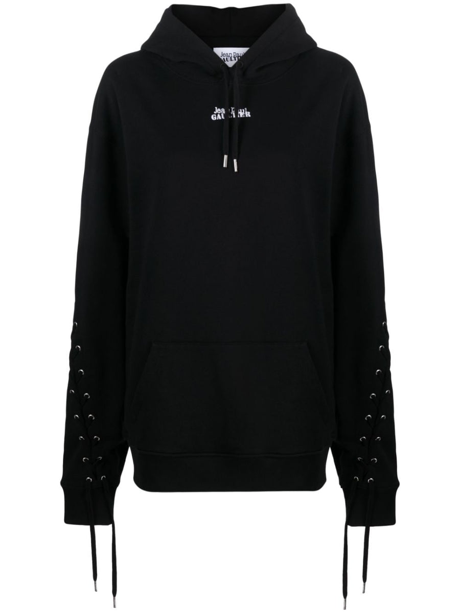 Jean Paul Gaultier Logo cotton hoodie