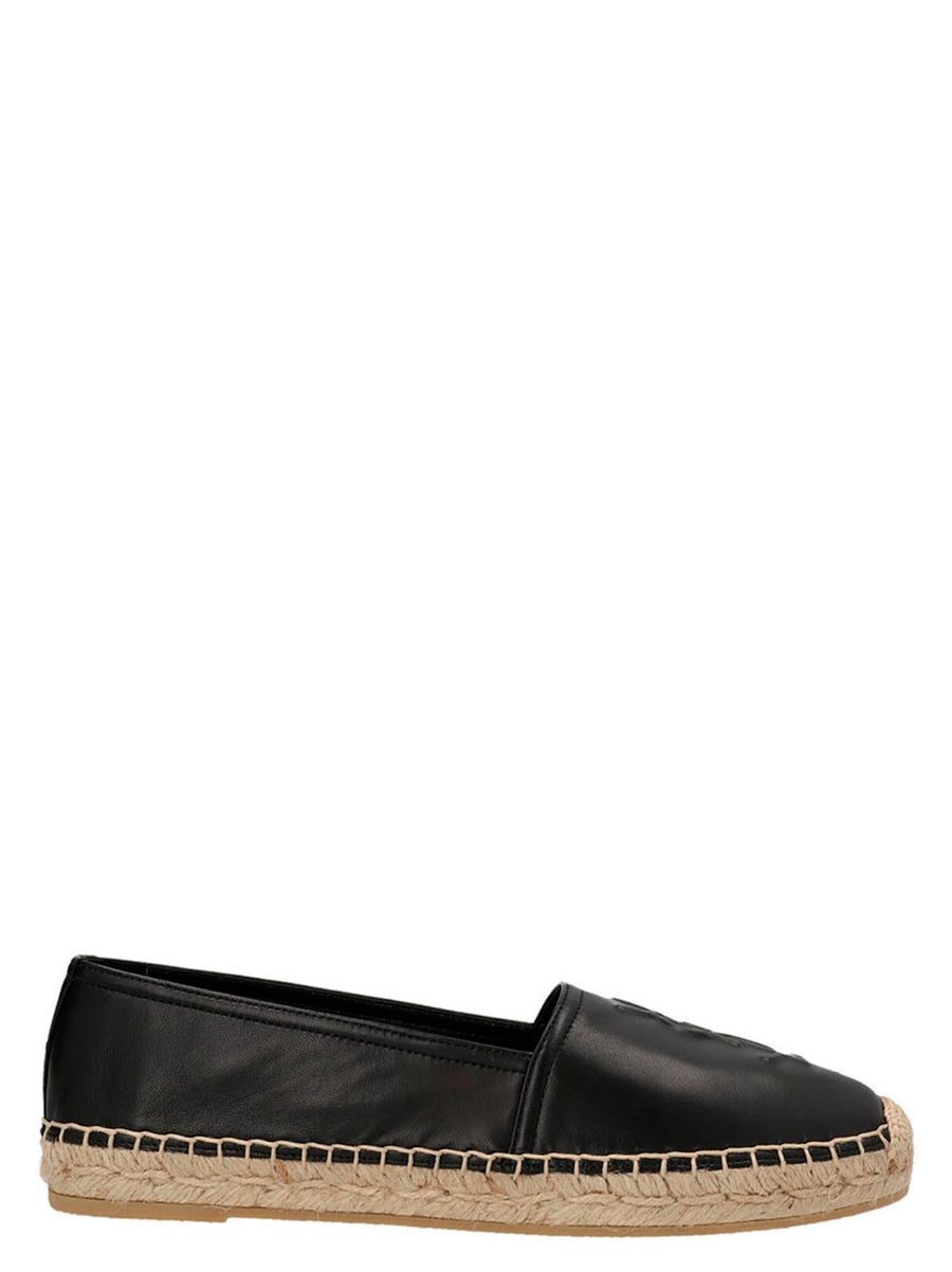 Saint Laurent 100% Lamb Leather espadrille in black