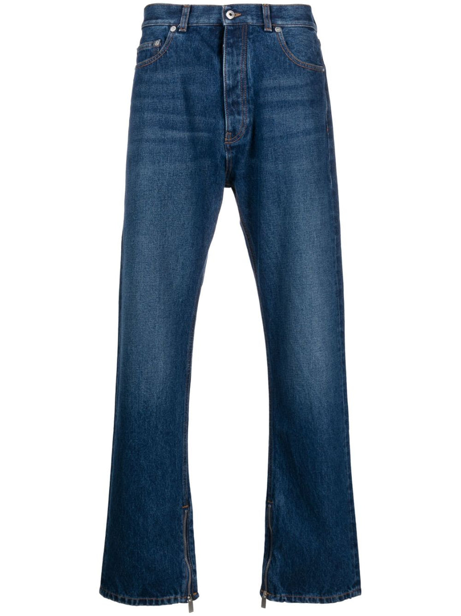 Off White High-waisted straight jeans