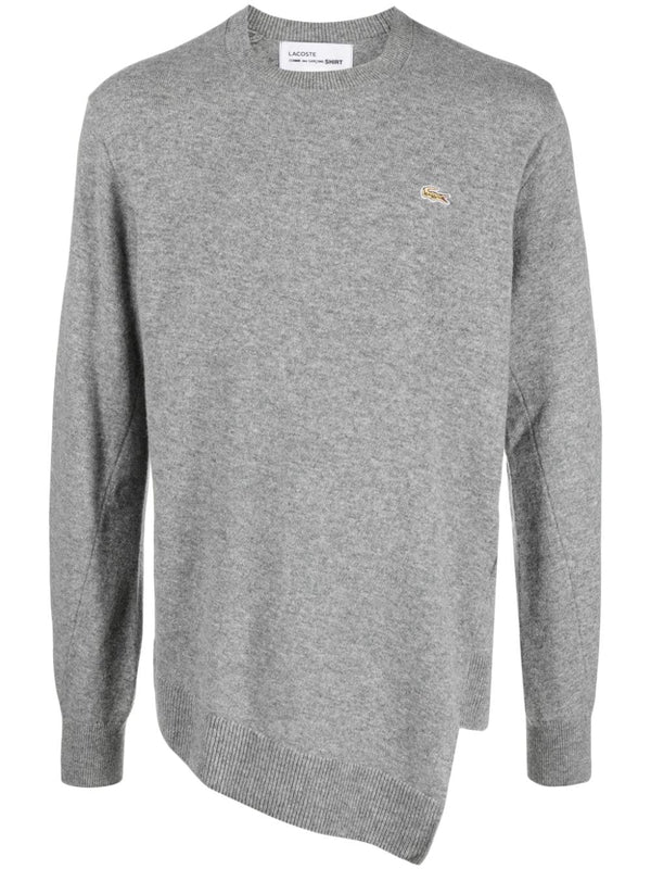 Comme Des Garcons x Lacoste Asymmetric Wool Sweater