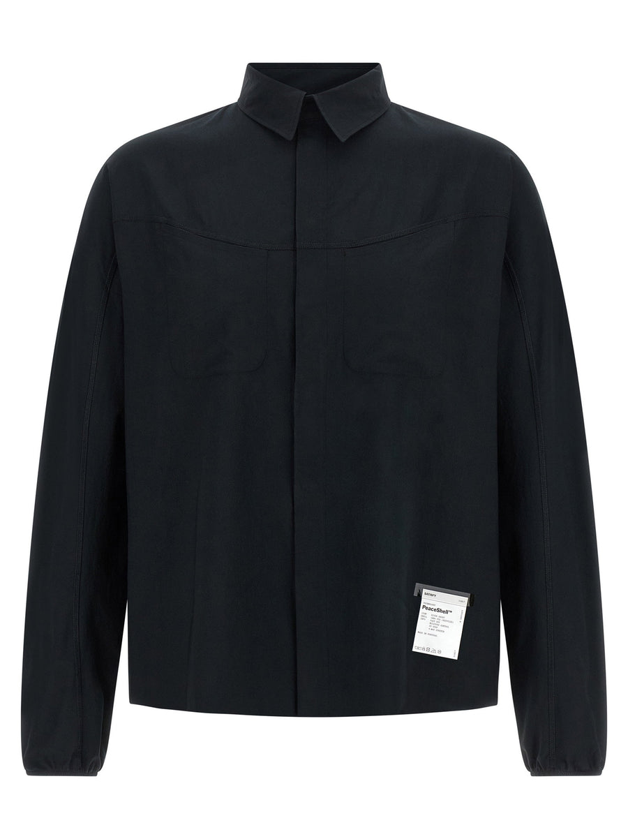Satisfy Japanese Peaceshell™ Micro-Twill Shirt — Black