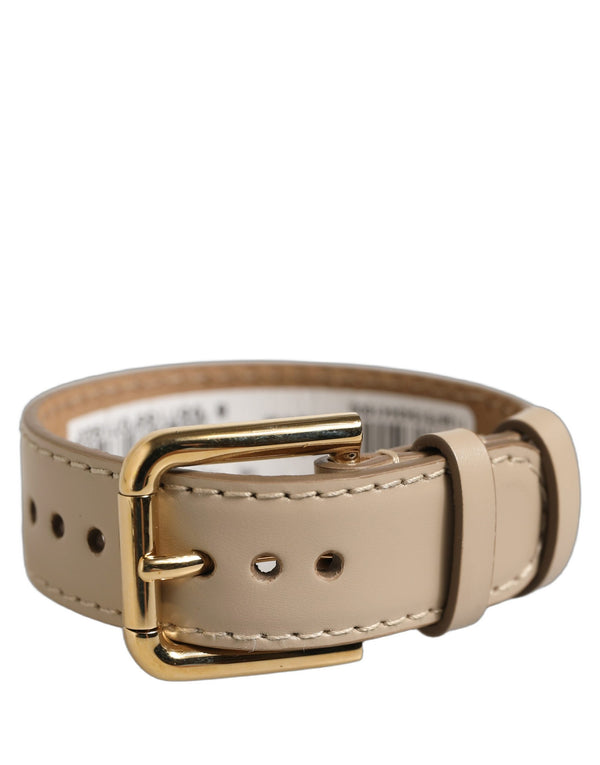 Dolce & Gabbana 100% Calf Leather belt in beige