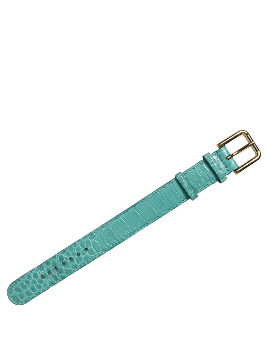 Dolce & Gabbana 100% Calf Leather belt in blue