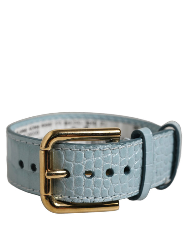 Dolce & Gabbana 100% Calf Leather belt in blue