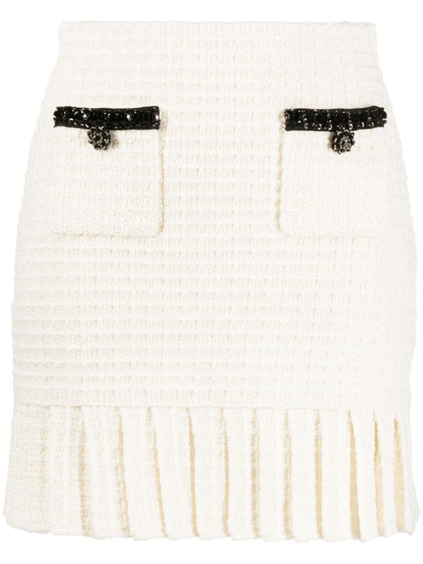 Self-Portrait skirt in cream