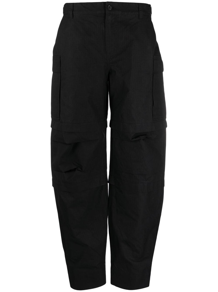 WARDROBE.NYC Cotton Detachable-Leg Cargo Pants — Black