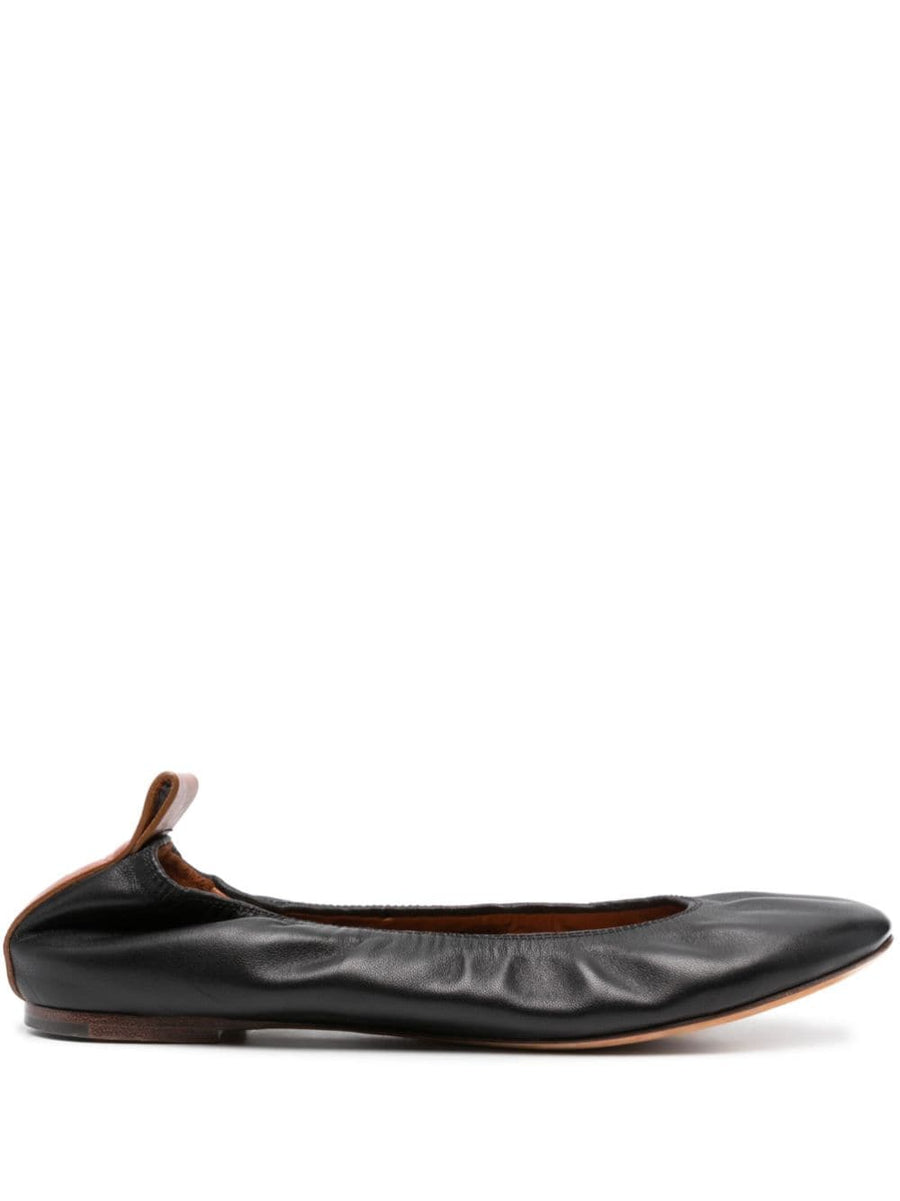Lanvin Calf Leather Ballet Flat — Black