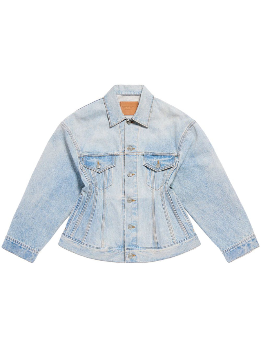 Balenciaga Hourglass Jacket — Light Blue