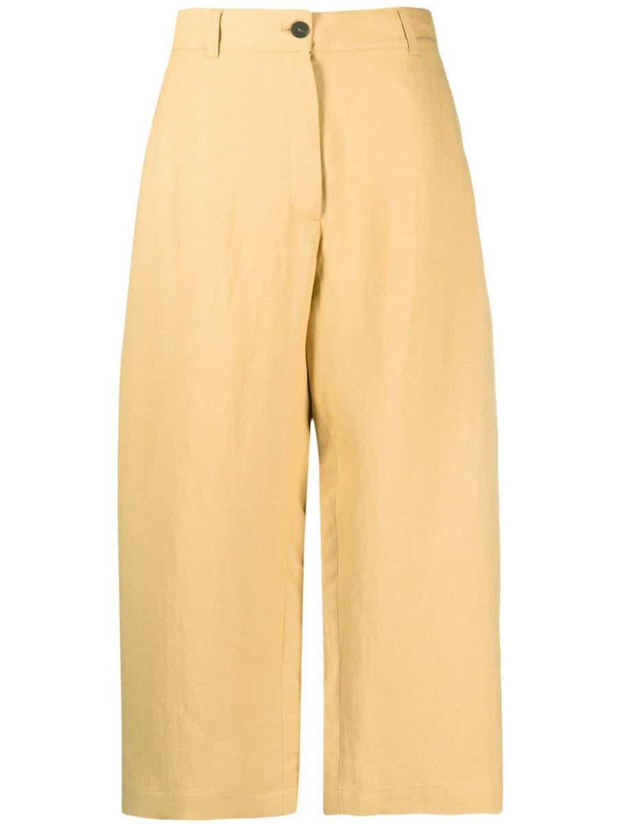 Studio Nicholson Pre Conscious Criteria page Wide leg cropped cotton trousers