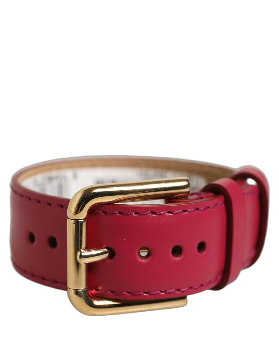 Dolce & Gabbana 100% Calf Leather belt in red
