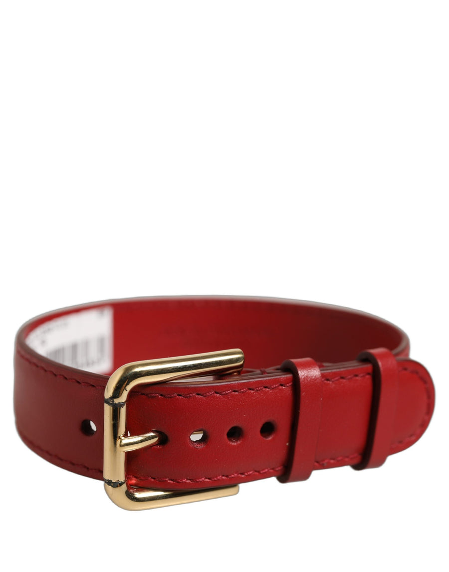 Dolce & Gabbana 100% Calf Leather belt in red