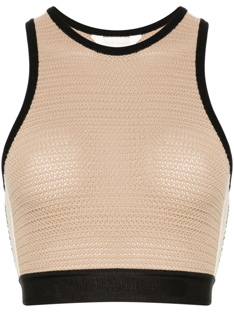 Palm Angels Knitted cropped top