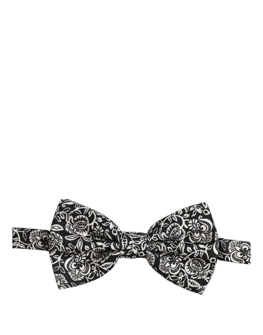 Dolce & Gabbana 100% Silk bow tie in black
