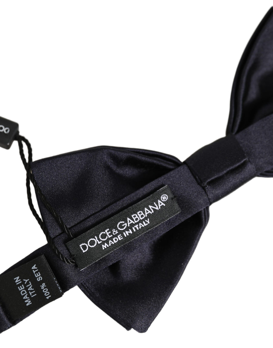 Dolce & Gabbana 100% Silk bow tie in black