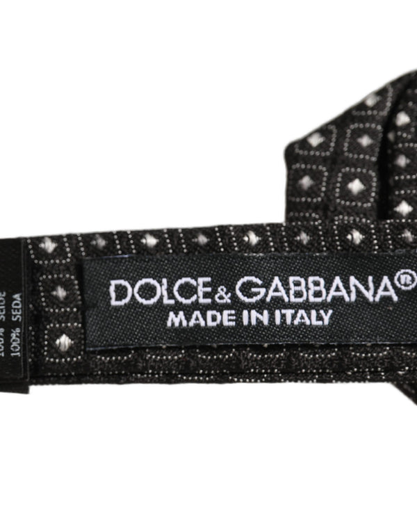 Dolce & Gabbana 100% Silk bow tie in black