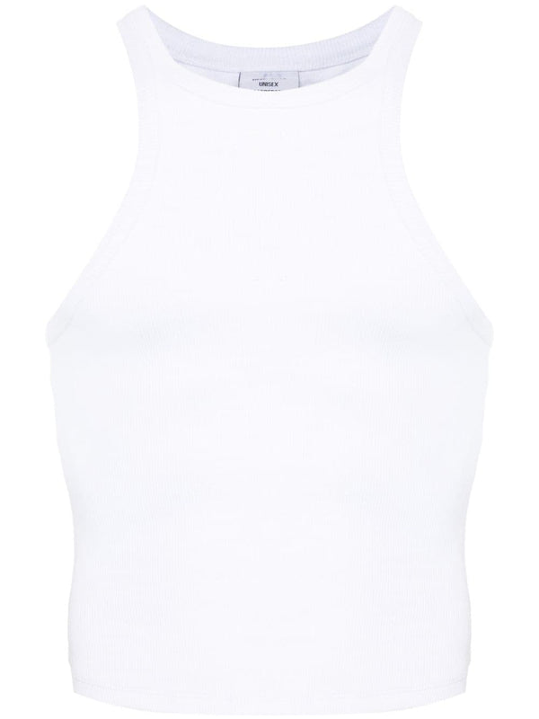 Vetements Logo cotton tank top