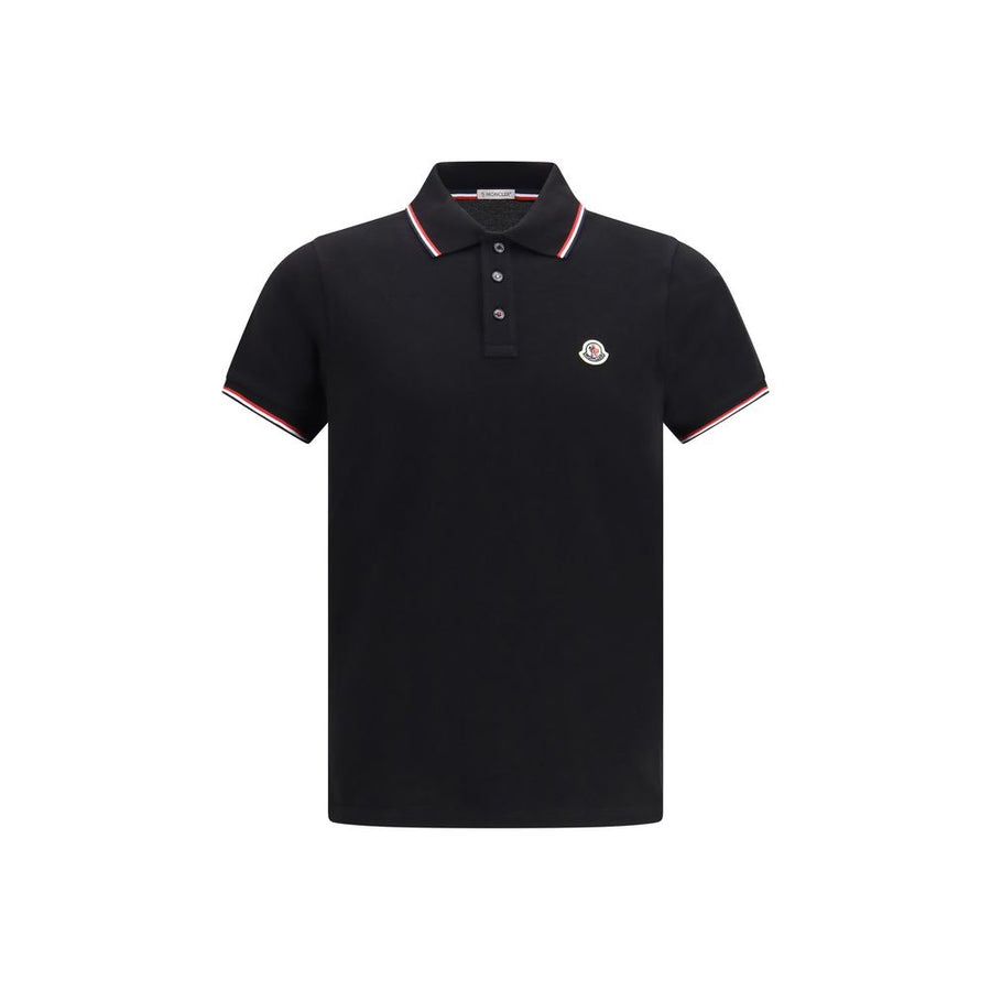 Black Cotton Polo Shirt