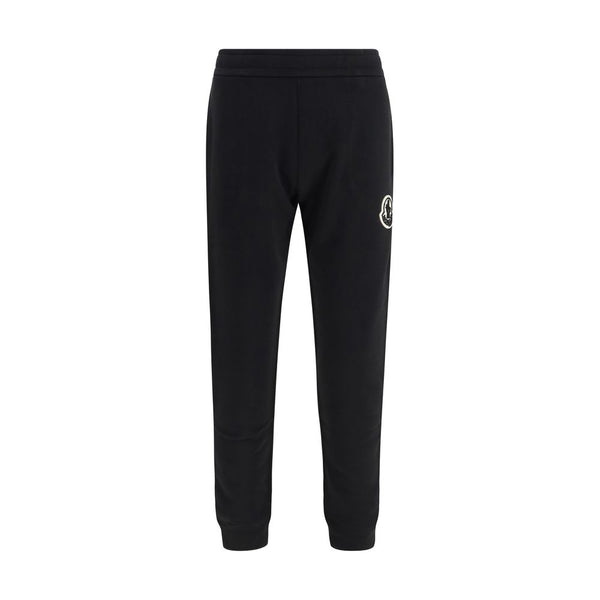 Moncler 100% Cotton joggers in black