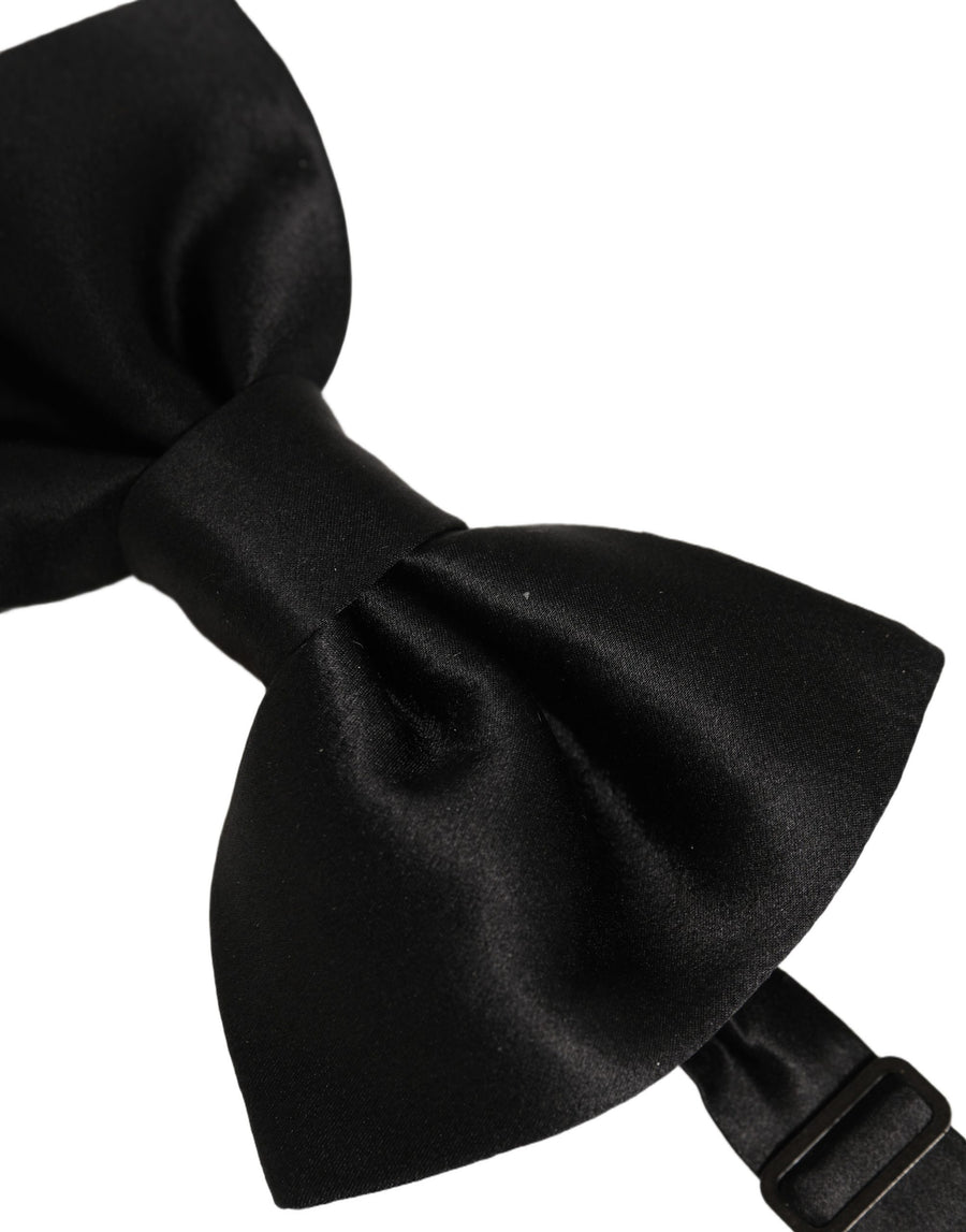 Dolce & Gabbana 100% Silk bow tie in black