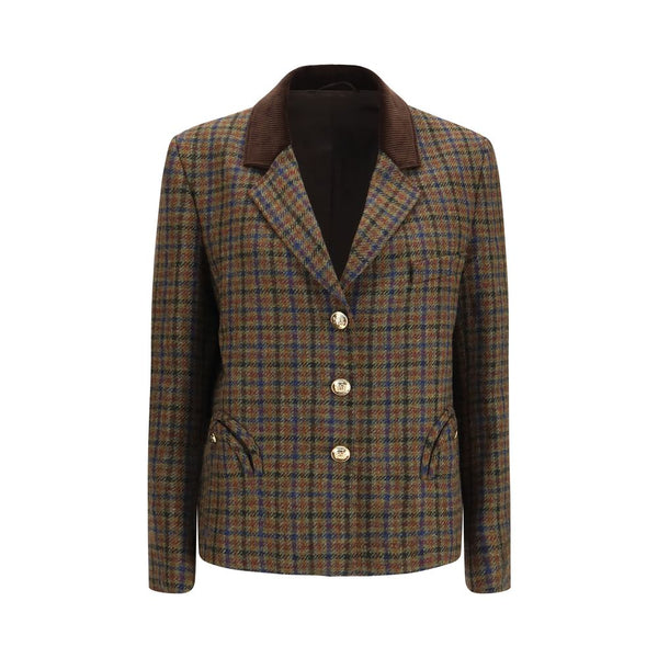 Blazé Milano 82% Merino Wool blazer in brown
