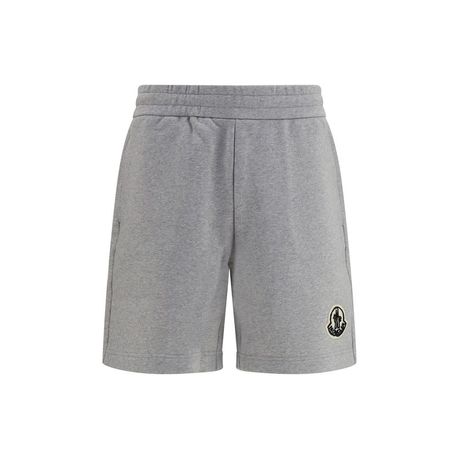 Moncler 100% Cotton bermuda shorts in gray