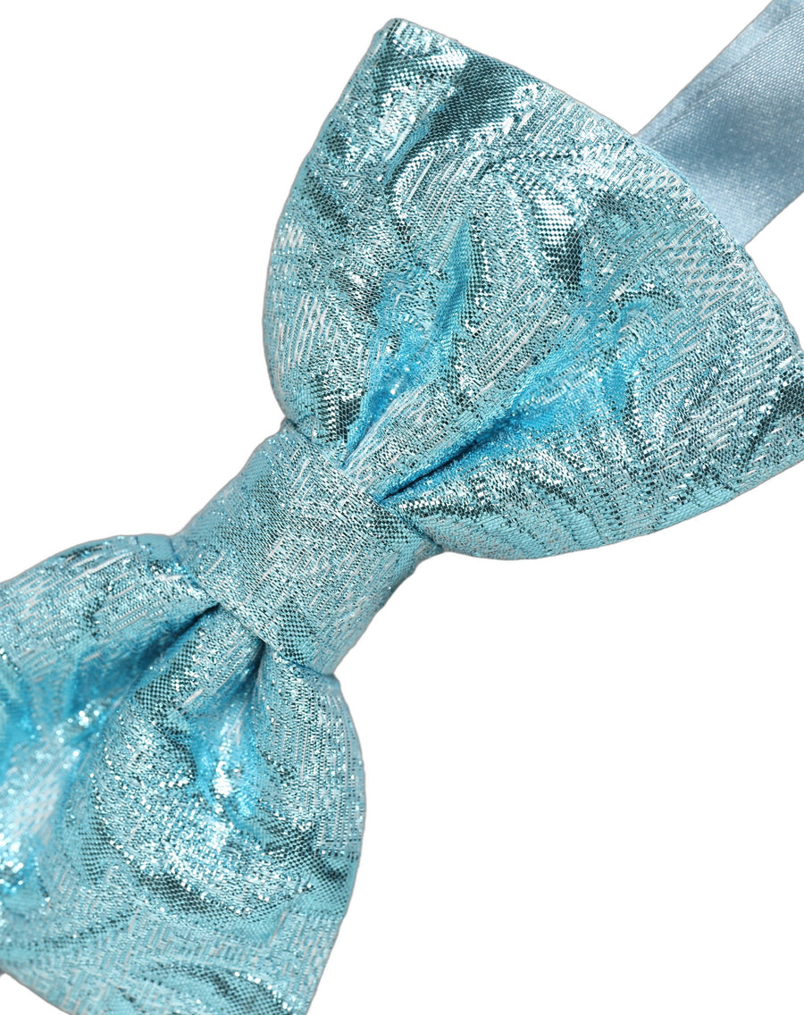 Dolce & Gabbana 100% Silk bow tie in blue