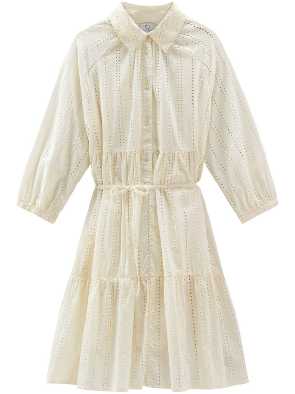 Woolrich shirt dress in ecru