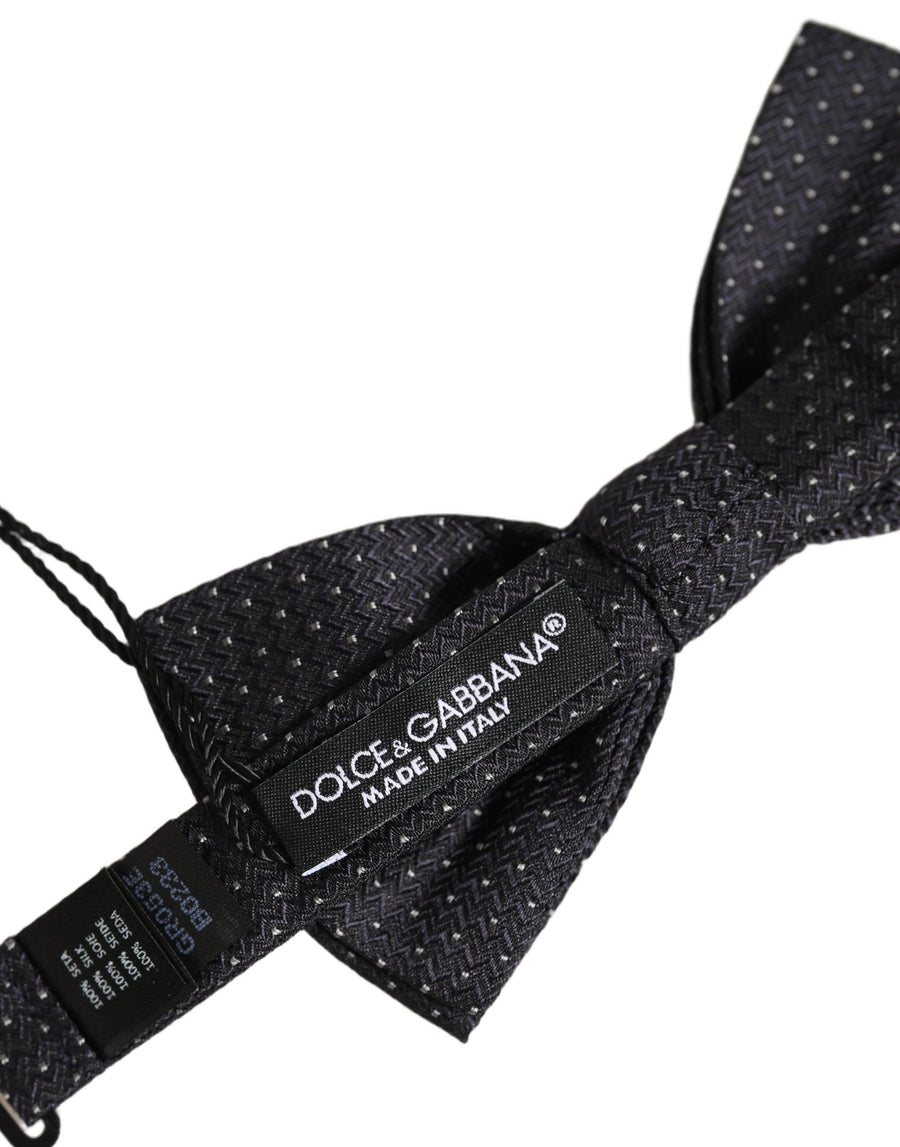 Dolce & Gabbana 100% Silk bow tie in black
