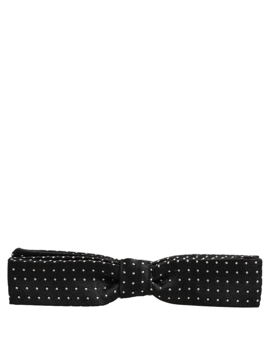Dolce & Gabbana 100% Silk bow tie in black
