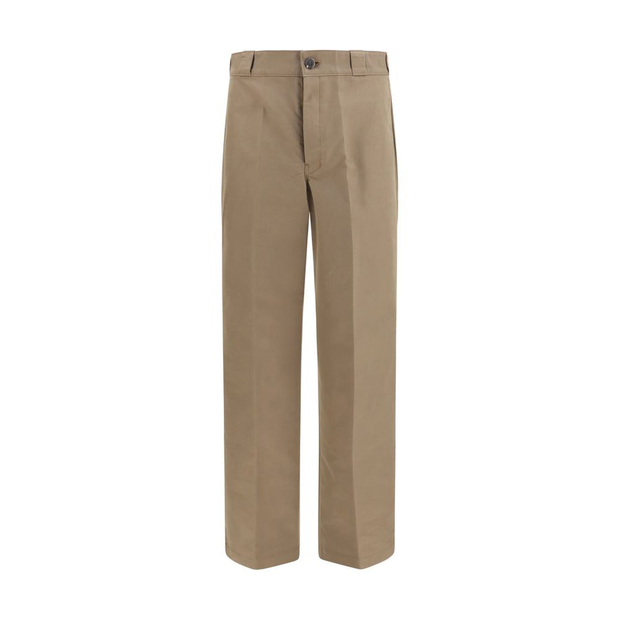 Prada 51% Cotton 49% Polyamide trousers in brown