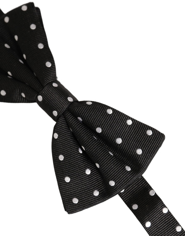 Dolce & Gabbana 100% Silk bow tie in black