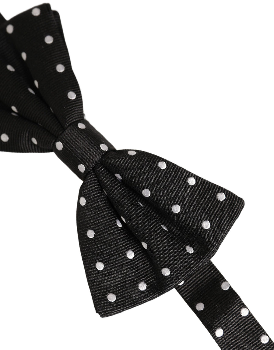 Dolce & Gabbana 100% Silk bow tie in black