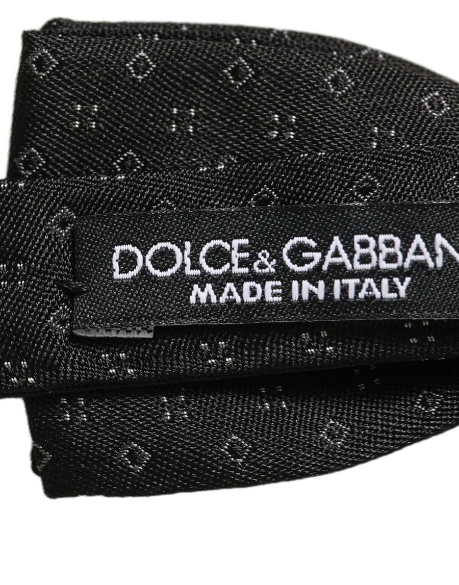 Dolce & Gabbana 100% Silk bow tie in black