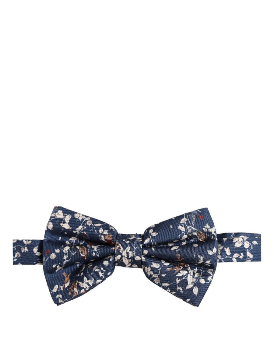 Dolce & Gabbana 100% Silk bow tie in navy