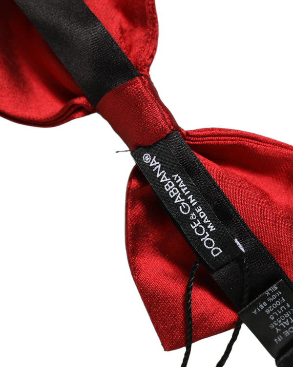 Dolce & Gabbana 100% Silk bow tie in black