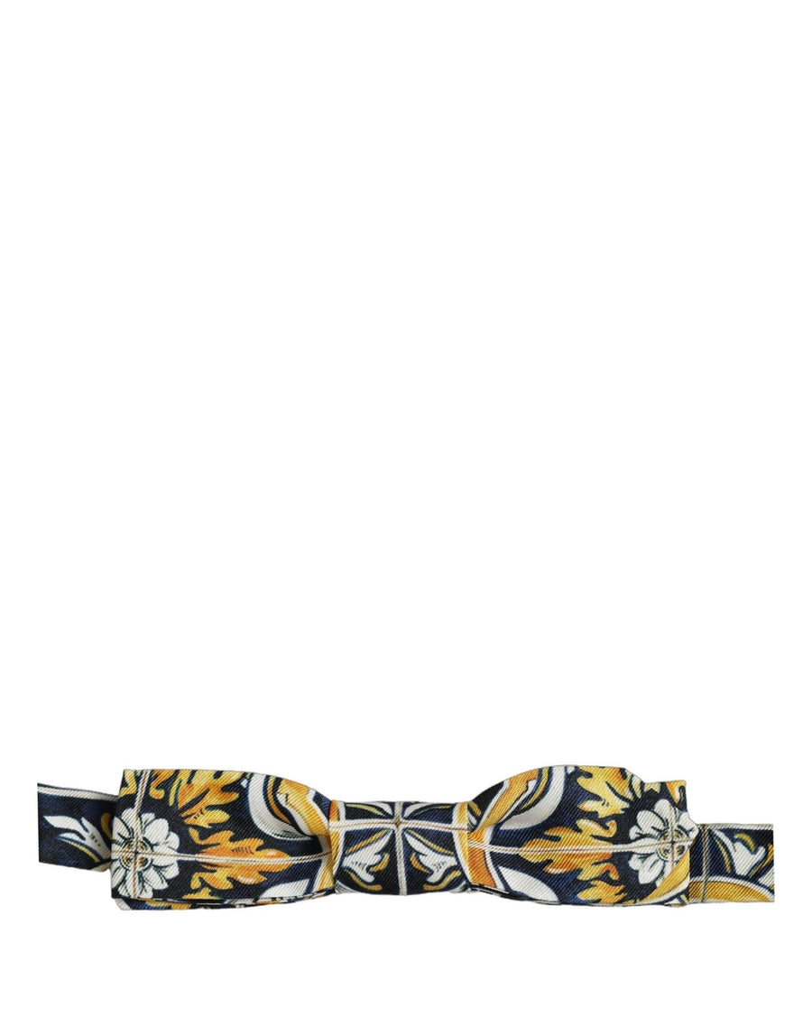 Dolce & Gabbana 100% Silk bow tie in multicolor