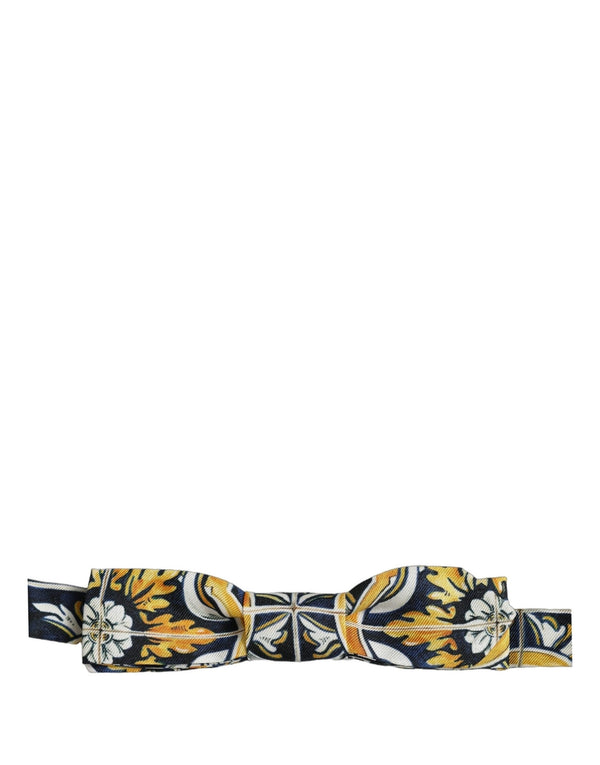Dolce & Gabbana 100% Silk bow tie in multicolor