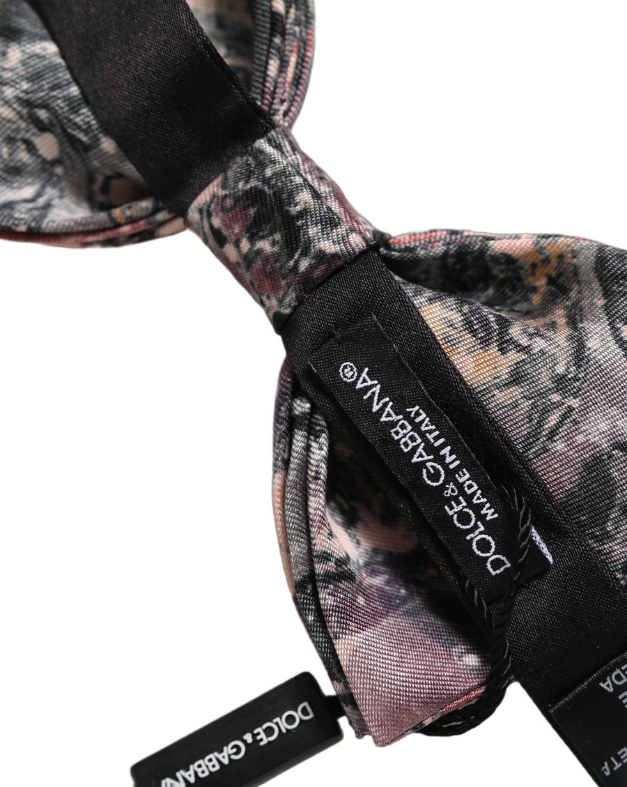 Dolce & Gabbana 100% Silk bow tie in multicolor