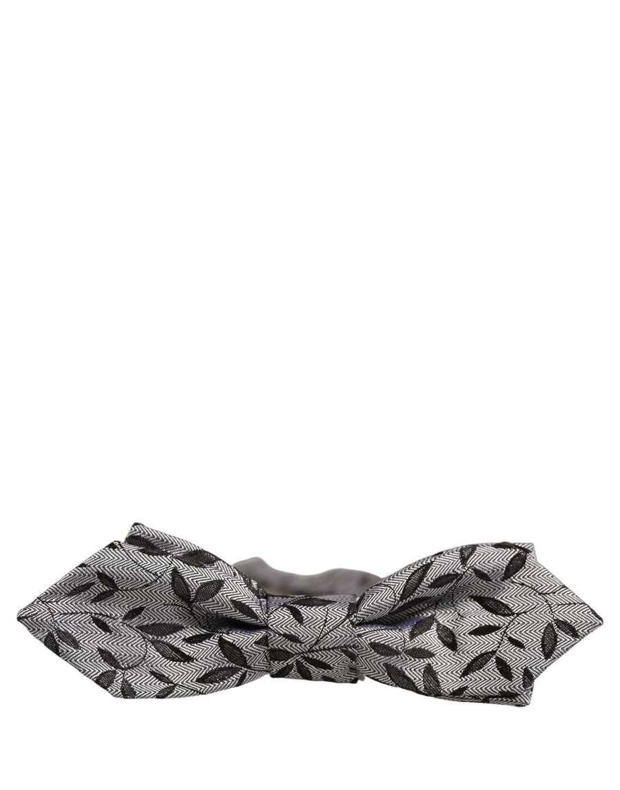 Dolce & Gabbana 100% Silk bow tie in gray