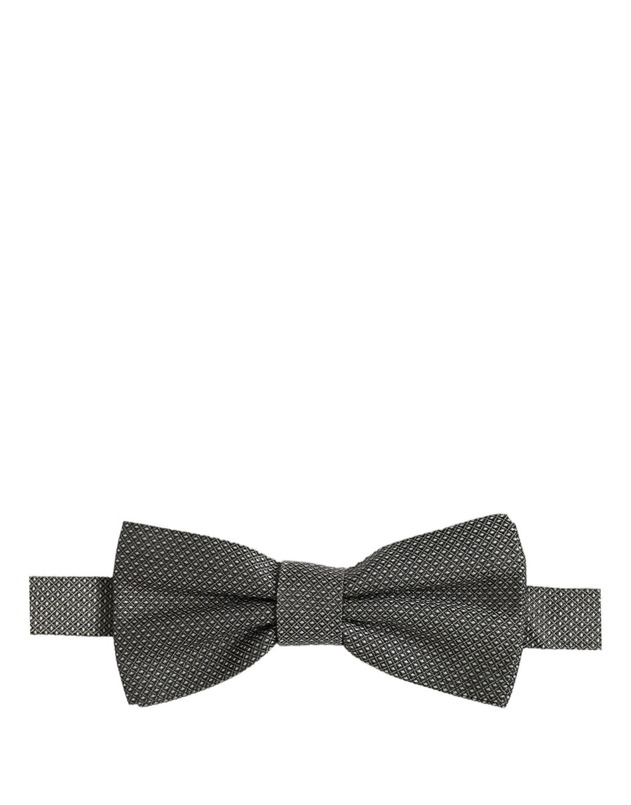 Dolce & Gabbana 100% Silk bow tie in gray