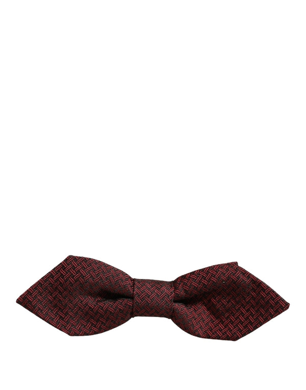 Dolce & Gabbana 100% Silk bow tie in red