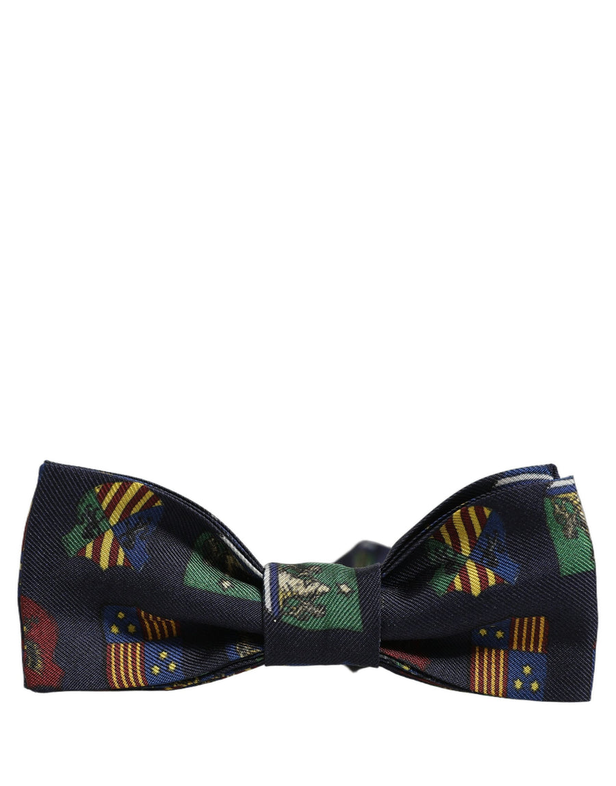 Dolce & Gabbana 100% Silk bow tie in navy