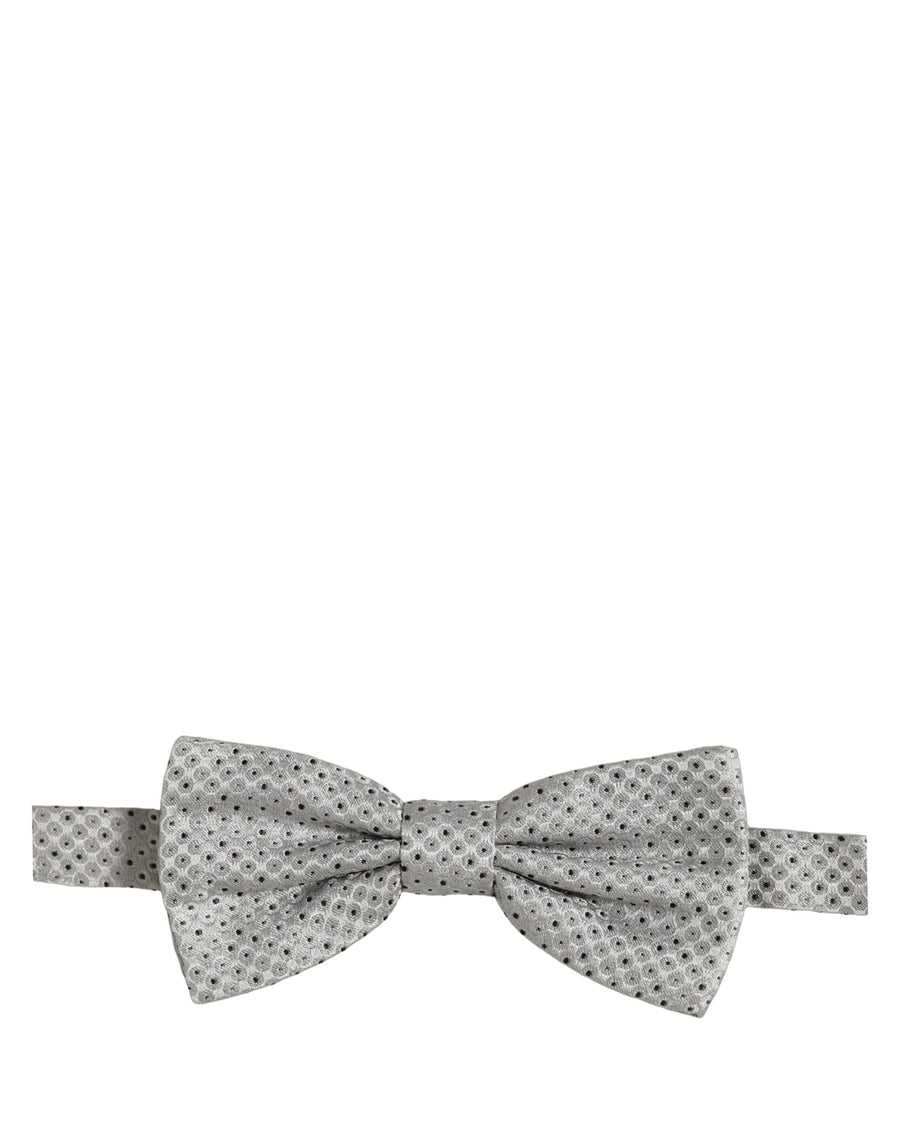 Dolce & Gabbana 100% Silk bow tie in gray