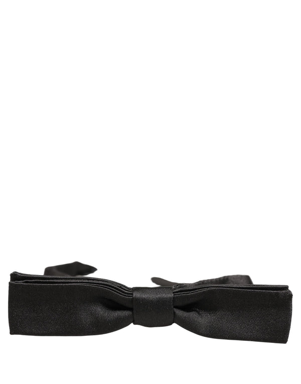 Dolce & Gabbana 100% Silk bow tie in black