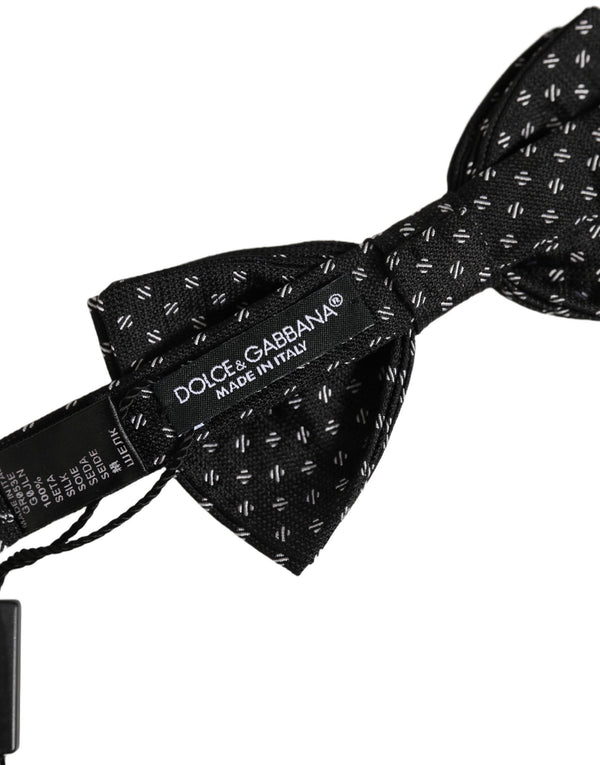 Dolce & Gabbana 100% Silk bow tie in black