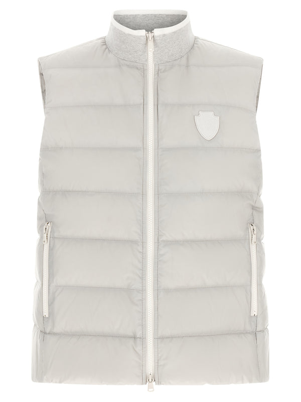 Brunello Cucinelli Technical nylon with matte finish vest in gray
