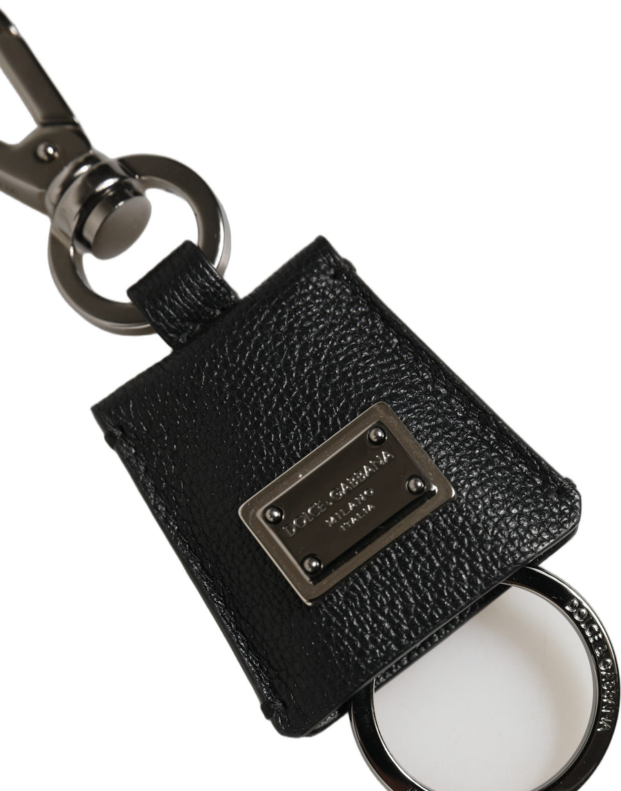 Dolce & Gabbana Leather key case in black